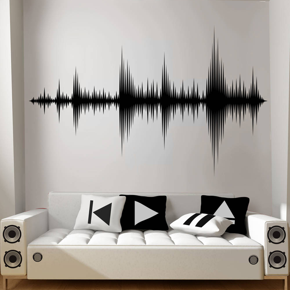 Audio Music Remove - เสียง WAVE Wall Decal Sound WAVE