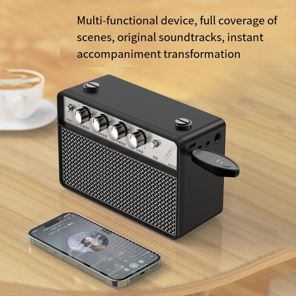 Audio Music Remove - อะแดปเตอร์รับสัญญาณเสียง 3.5/6.5 มม. Aux Wireless Vocal