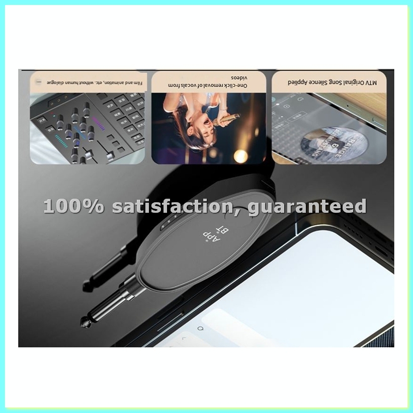 Audio Music Remove - อะแดปเตอร์รับสัญญาณเสียง 3.5/6.5 มม. Aux Wireless Vocal