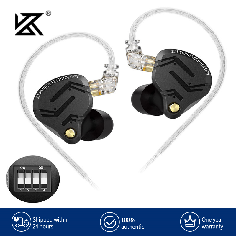 Audio Music Technology - KZ ZS12 PRO X หูฟังโลหะ 1DD+5BA