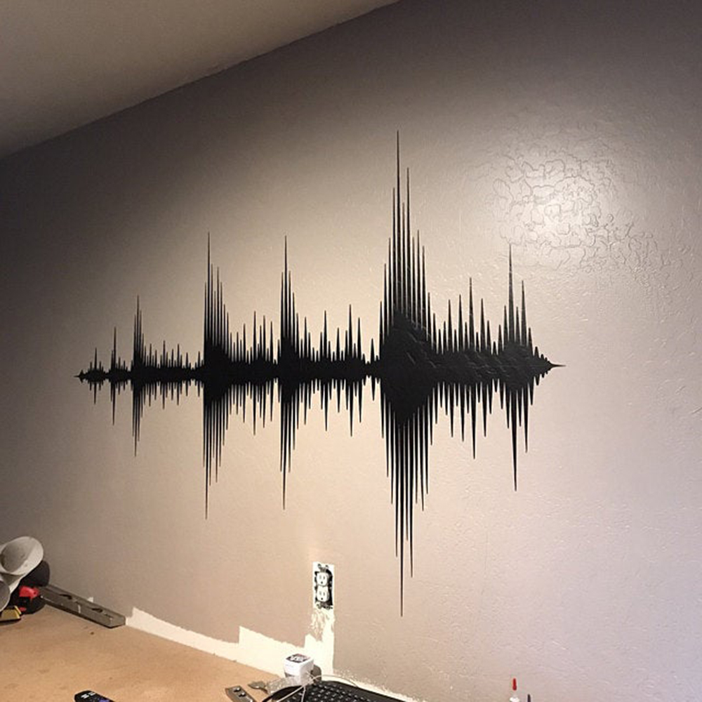เสียง WAVE Wall Decal Sound WA - Audio Music Remove บทวิจารณ์และราคา