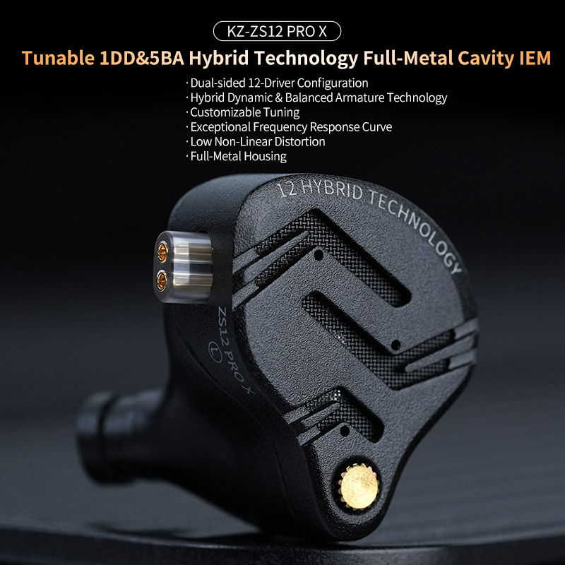 KZ ZS12 PRO X หูฟังโลหะ 1DD +  - Audio Music Technology บทวิจารณ์และราคา