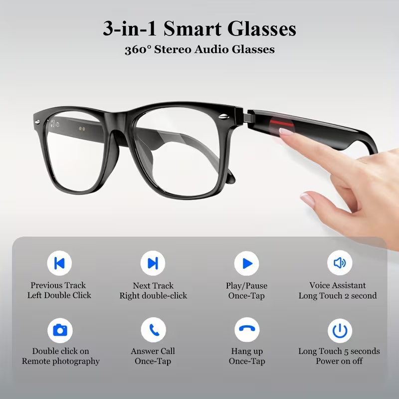 แว่นตาอัจฉริยะ KOIPSSE สำหรับผ - Audio Music Technology บทวิจารณ์และราคา